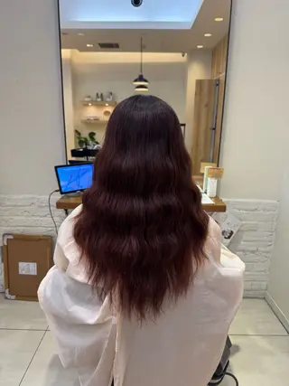 ロング パーマ ⭐︎ミディアム 深井朱莉⭐︎のヘアスタイル