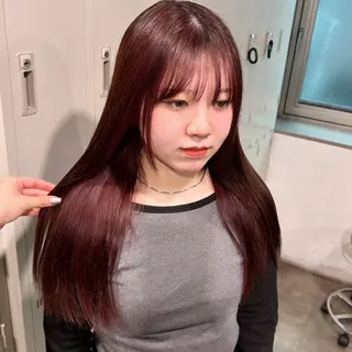 セミロング カラー IS所属・横浜美容室/透明感 カラー/レイヤーのヘアスタイル