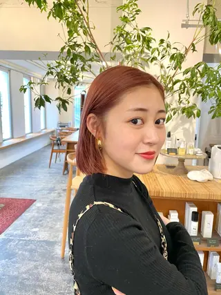 ミディアム 【arc】Ruri コテ巻き風パーマのヘアスタイル