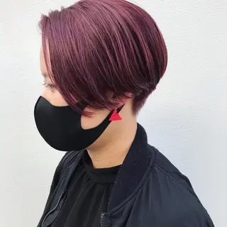 ショート カラー 嶋佐 昌大 シマサマオのヘアスタイル