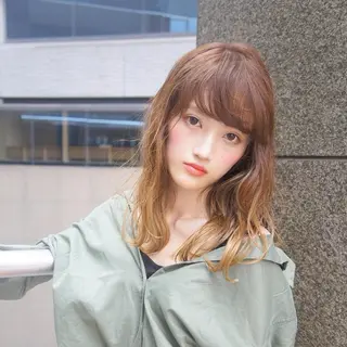 セミロング カラー 佐藤 高徳のヘアスタイル