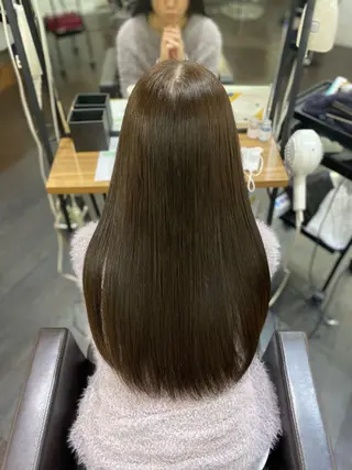 ロング カラー ヘアアレンジ 🍒ᩚ名駅/艶髪 縮毛矯正/あゆ🍒ᩚのヘアスタイル