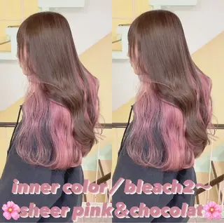 カラー 渋谷:インナーカラー ／🍒エリカ🍒のヘアスタイル
