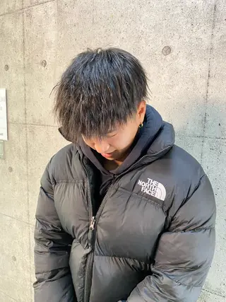 ショート パーマ メンズ 藤野 凪沙のヘアスタイル