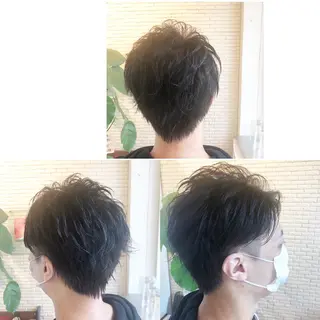 カラー パーマ メンズ 牧野 由香のヘアスタイル
