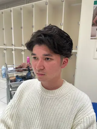 パーマ メンズ MODE K's eau松下仁美のヘアスタイル