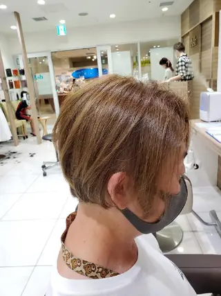 ショート カラー 中村 和貴 ＜Ash津田沼＞のヘアスタイル