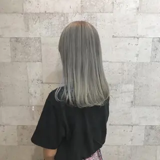 ミディアム カラー インナーカラー/天神 ブリーチ/吉田のヘアスタイル