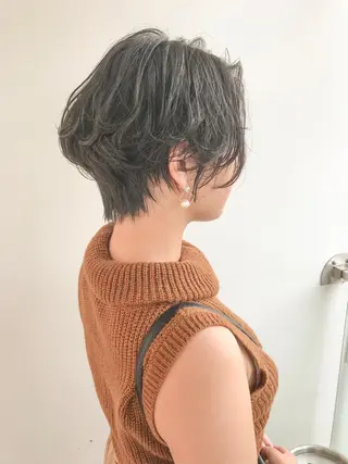 ショート パーマ ショート/レイヤー なら石井知希のヘアスタイル