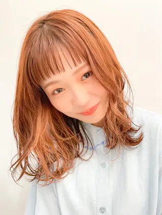 ミディアム カラー ✨カラー支持No.1 🧸ワキ カナコ🧸のヘアスタイル