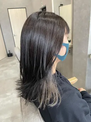 ミディアム カラー mood tatemachiのヘアスタイル