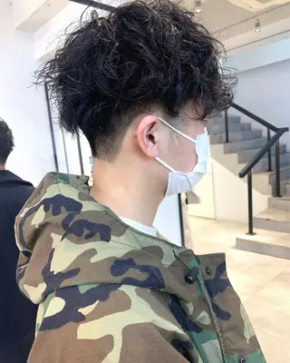 ミディアム パーマ Kureha/ネイル トレンドヘアのヘアスタイル