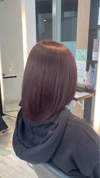 ショート カラー ブリーチ/髪質改善/ ハイトーン/暖色のヘアスタイル