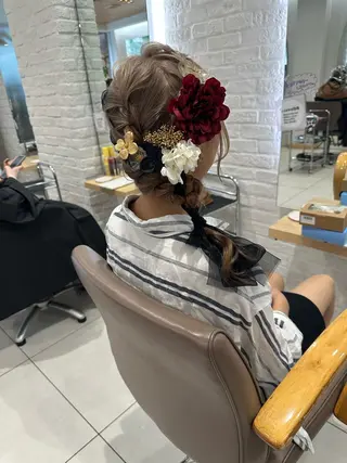 ヘアアレンジ 山下恋佳/矢場町/ ブリーチ/ショートのヘアスタイル