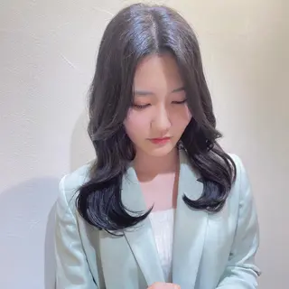 セミロング ムラ修正ブリーチ 山田眞之介のヘアスタイル