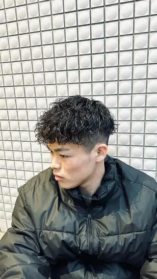 ショート パーマ メンズ 💈メンズパーマ💈 ナカザワ リョウのヘアスタイル
