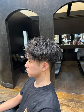 パーマ メンズ 🐲ツイスパ🐲 フェード/龍のヘアスタイル