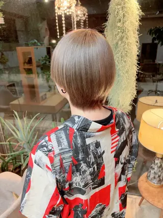 ショート カラー 𝗔𝗞𝗜𝗧𝗔 🎨のヘアスタイル