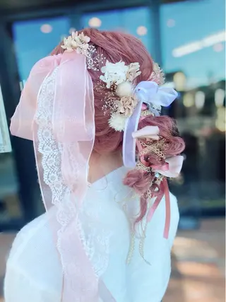 セミロング ヘアアレンジ ナカジマ ナナのヘアスタイル