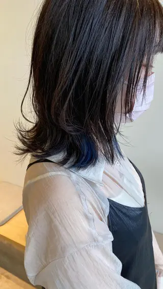 ミディアム 樋口 雄稀のヘアスタイル