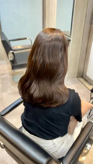 ロング カラー 似合わせ/透明感 カラー/豊中/かこのヘアスタイル
