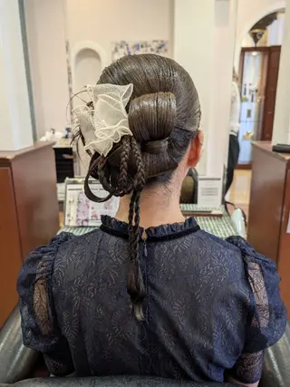 ミディアム ヘアアレンジ ブランシェ勝川南口店 石原 あゆみのマツエク・マツパデザイン