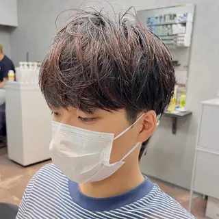 ショート パーマ メンズ 3月〜お店変わります 詳しくはインスタまでのヘアスタイル