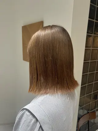 ミディアム カラー 梅田/似合わせボブ /顔周り/RINKAのヘアスタイル