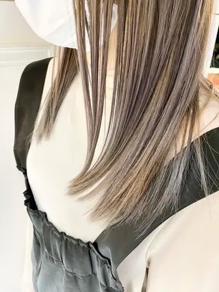 セミロング カラー パーマ ヘアアレンジ 🌷山田 有友名🌷のヘアスタイル