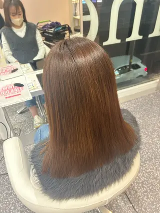 ミディアム 山田 来留未のヘアスタイル