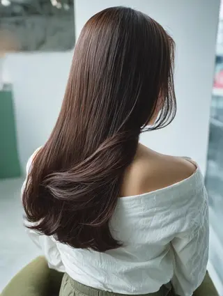 ミディアム TELAHAIR 髪質改善特化型サロンのヘアスタイル