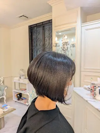 ミディアム Salon de with根本博史のヘアスタイル