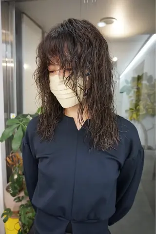 セミロング ハイトーン/ ボブ/KAIのヘアスタイル