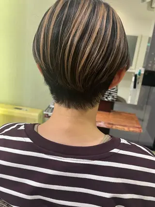 ショート ママ美容師 ＊ヒマワリのヘアスタイル