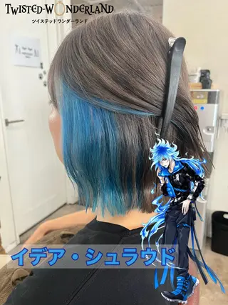 ミディアム カラー ヲタク美容師 店長　上原のヘアスタイル