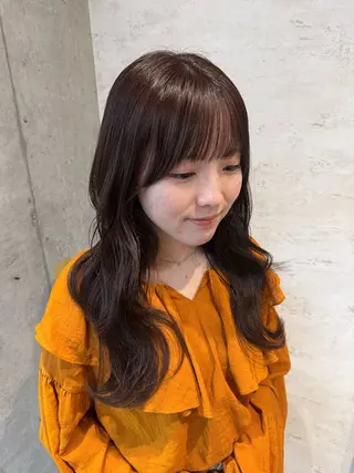 ロング カラー 女性に人気♪ はやしほのかのヘアスタイル