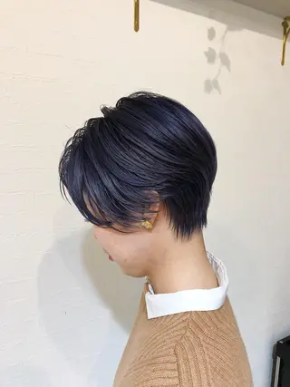 ショート カラー 山崎 俊介のヘアスタイル