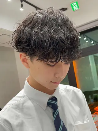 ショート パーマ メンズ 松下 友希 【fifth】のヘアスタイル