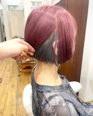 ショート カラー 美容学生必見❣️お得 クーポン有り💓池辺のヘアスタイル