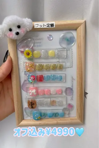 ネイル パーツ全部¥110 サロンミミのネイルデザイン