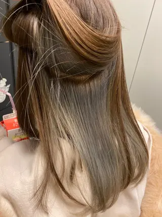 カラー 美髪/髪質改善 レイヤー/透けカラーのヘアスタイル