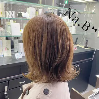 ミディアム カラー Hair design Na.B所属・ジユン 지윤のヘアスタイル