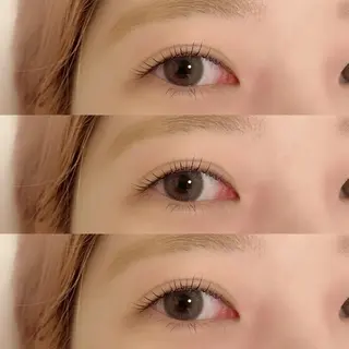 マツエク・マツパ 肌に馴染むハイトーン /ミルクティーカラーのヘアスタイル