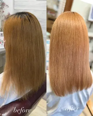 セミロング カラー LAURA＆RO所属・LAURA &RO 🫧はるか🫧のヘアスタイル