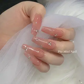 ネイル momo 長さだしのネイルデザイン