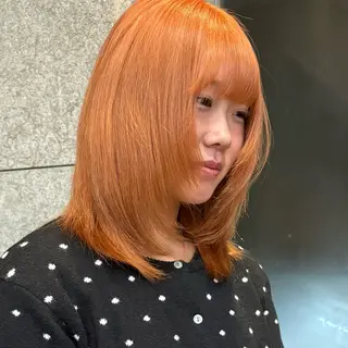 セミロング カラー ブリーチカラー特化 🌱/渡邉日向のヘアスタイル