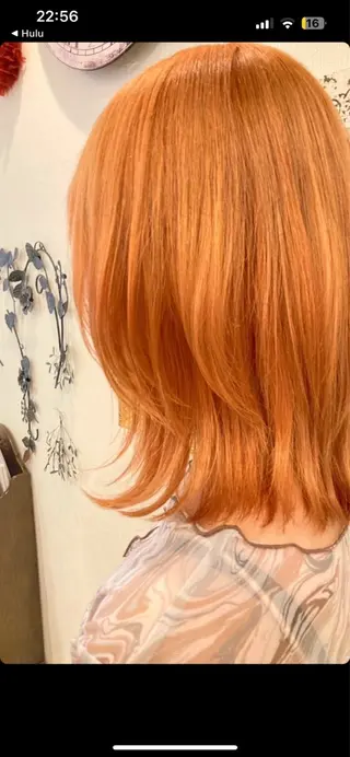 ミディアム カラー 透明感カラー/ くびれヘア/ユウユのヘアスタイル