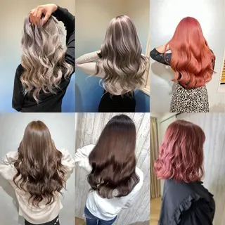 ミディアム カラー ヘアアレンジ 🔥ハイトーンカラー ギャルNAOKI🔥のヘアスタイル