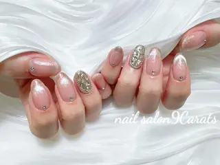 ネイル 💜ワンホンネイル ナインカラット💎のネイルデザイン