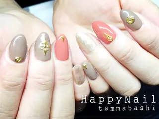 ショート ミディアム セミロング ロング ネイル Happy Nailのネイルデザイン